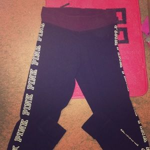 VS PINK YOGA LEGGINGS
